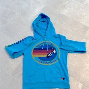 blue hoodie from aviator nation